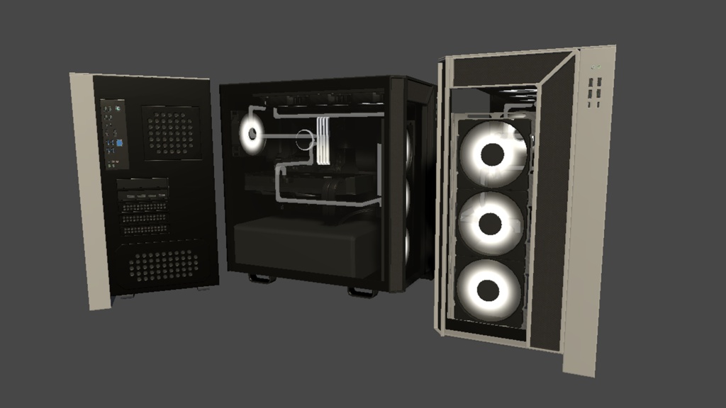 【3DModel】ゲーミングPC周りのプロップ02【11種類】