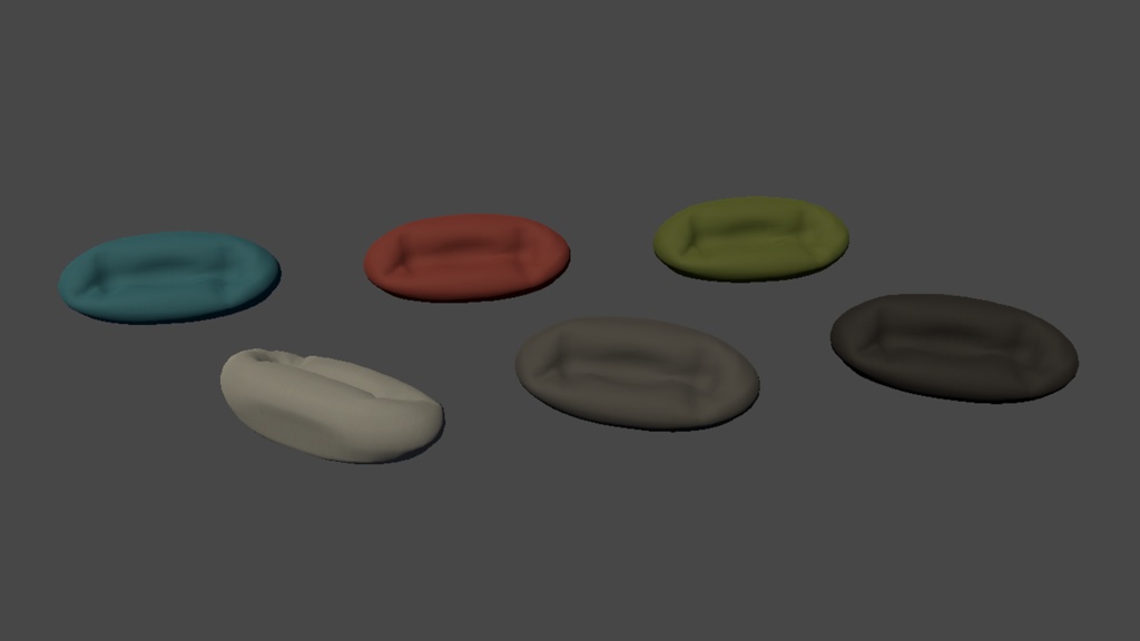 【3DModel】座椅子プロップ【11種類】