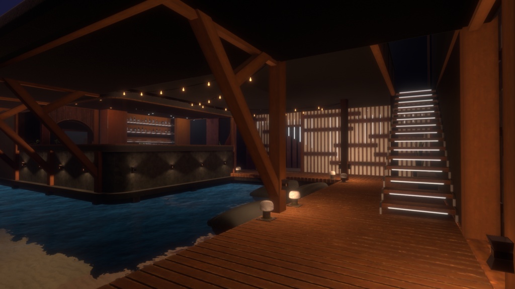 【VRChatワールド】Tranquil Glampport