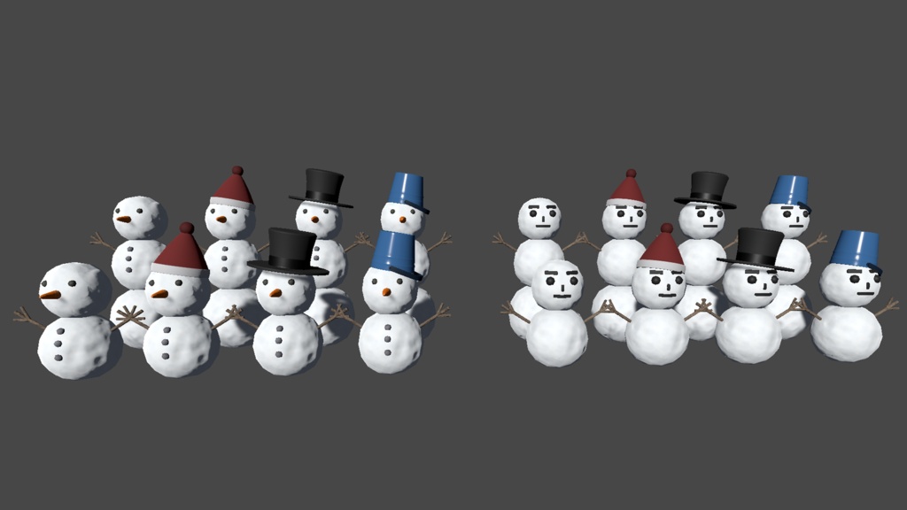 【3DModel】雪系プロップ【33種類】