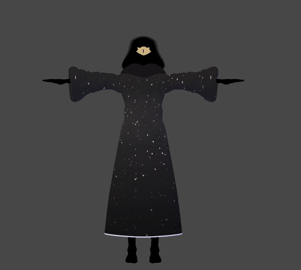 Avatar vtuber 3d Original character vtuber para streamers ente misterioso miedo criatura noche