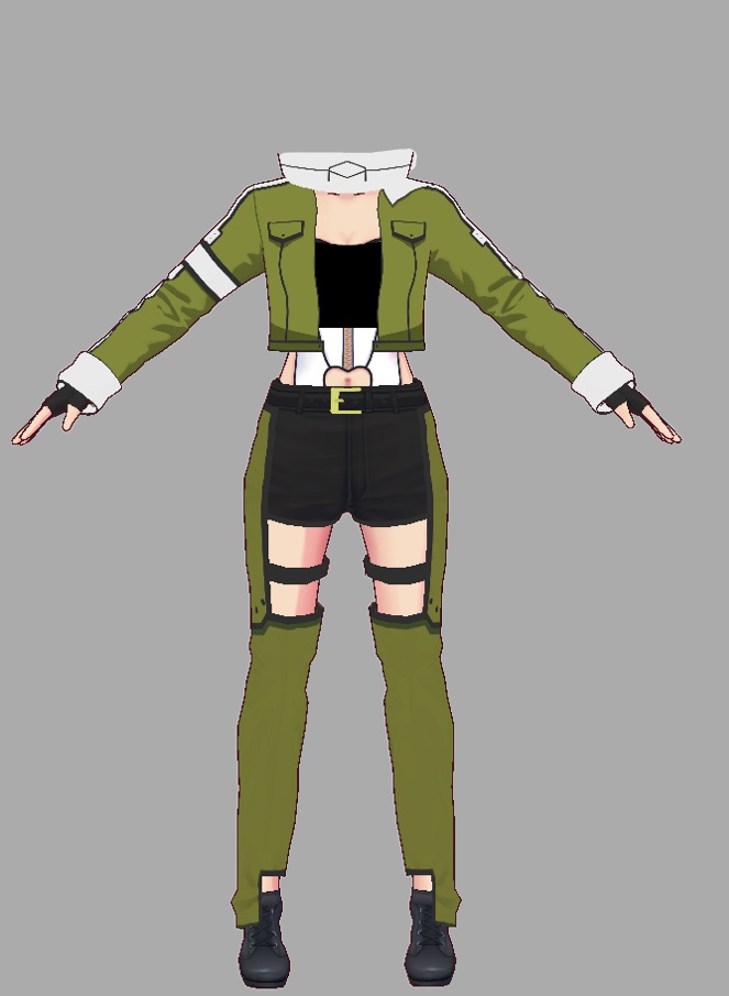 Shion clothing adventurer clothing vroid