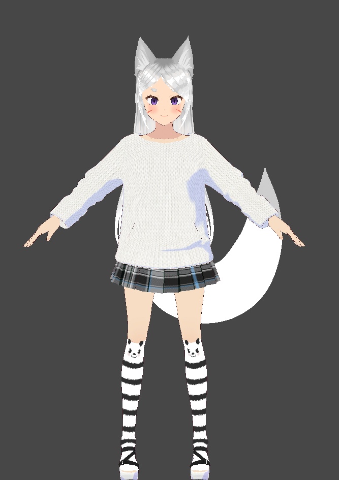 Vrm Vtuber avatar Fox vroid