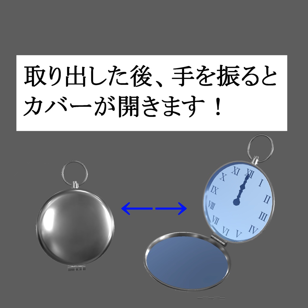 ギミック付き懐中時計【ModularAvatar方式】