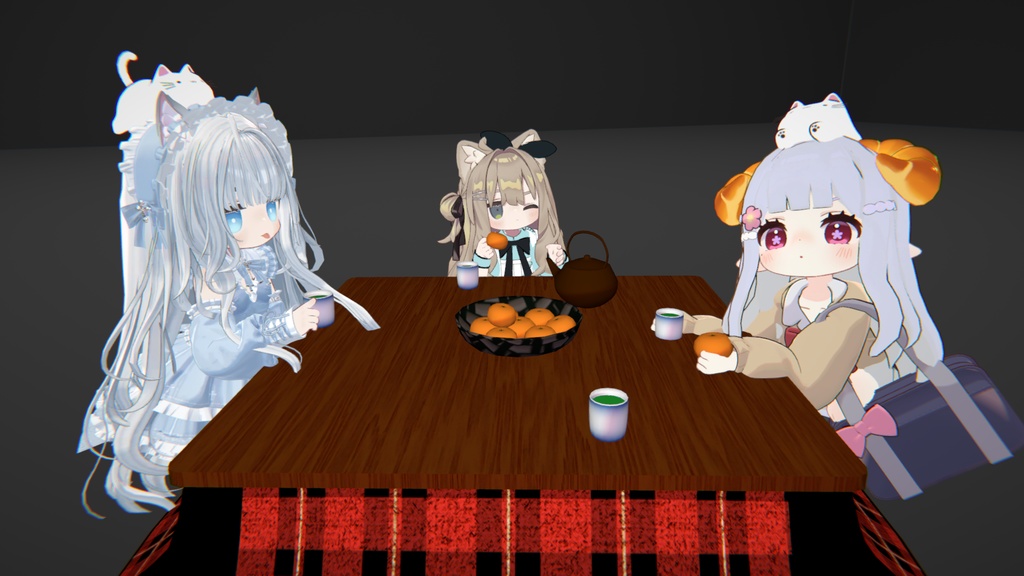 【ギミック付き】ろーぽりこたつ【ModularAvatar方式】