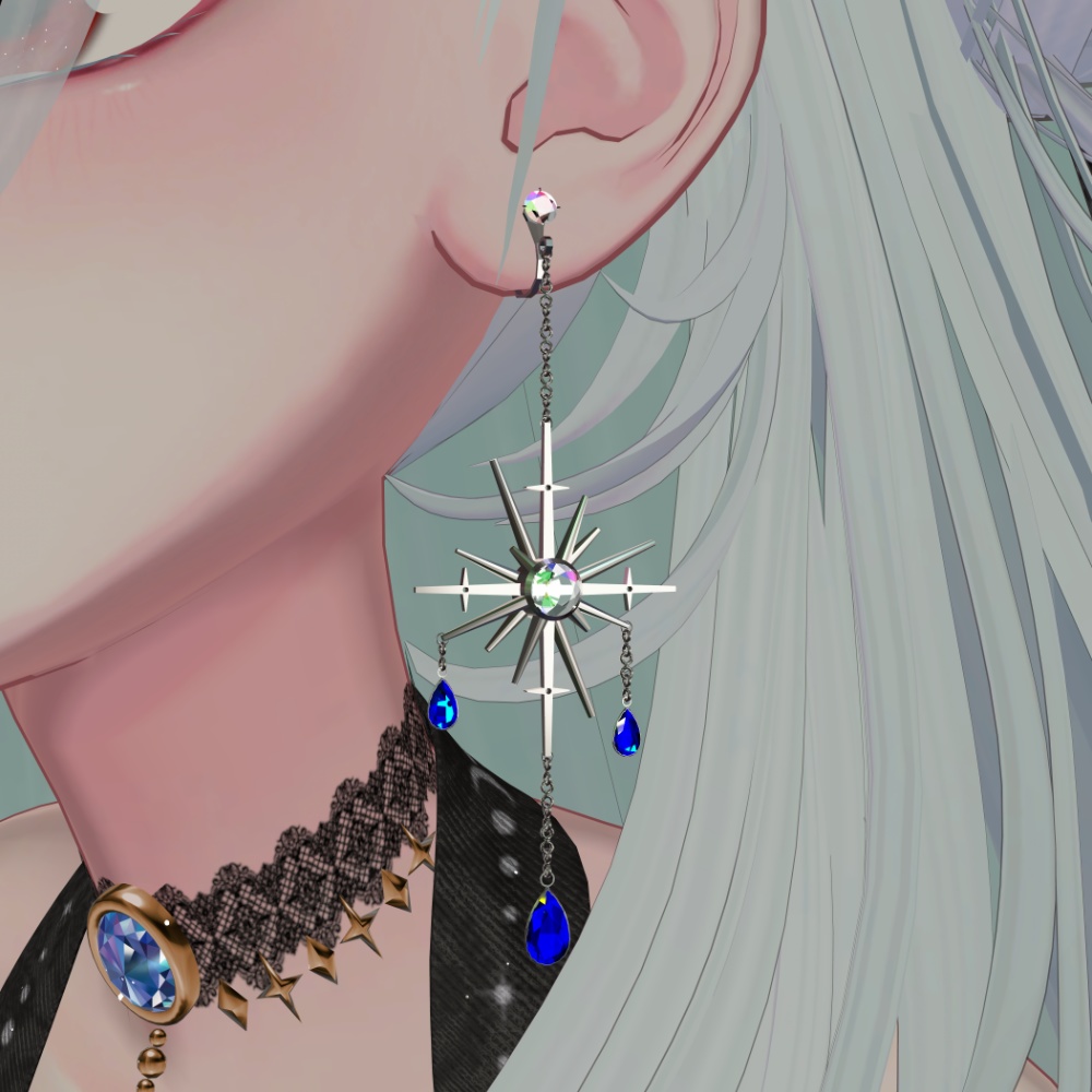 【イヤリング】Tears of Star【ModularAvatar方式】