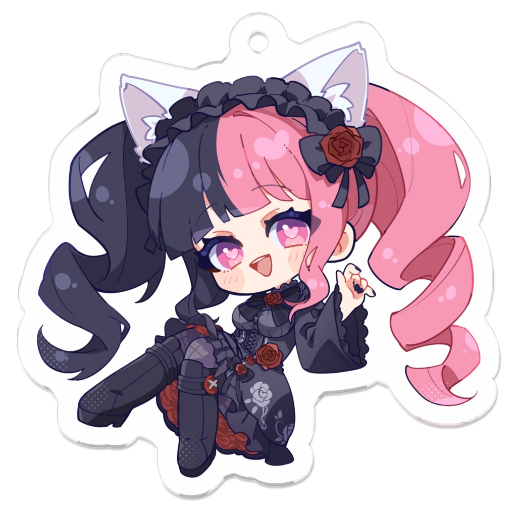 【コーティング無/小サイズ】いもにゃんSDキャラ アクリルキーホルダー