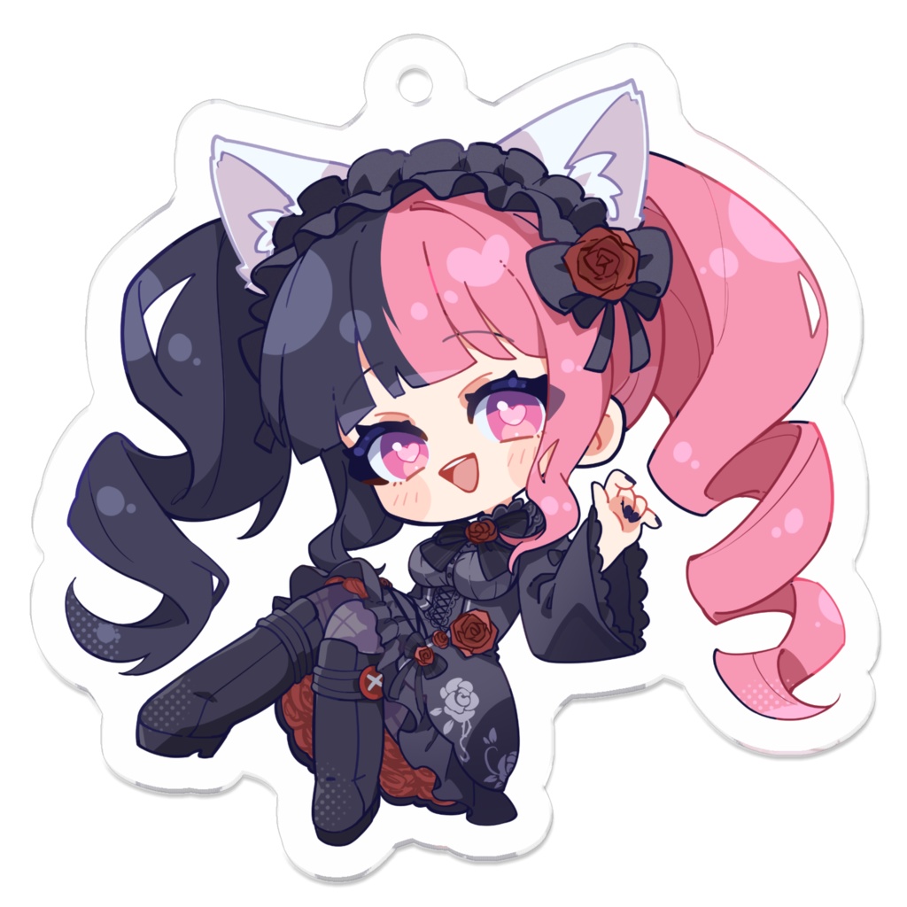 【コーティング有/小サイズ】いもにゃんSDキャラ アクリルキーホルダー