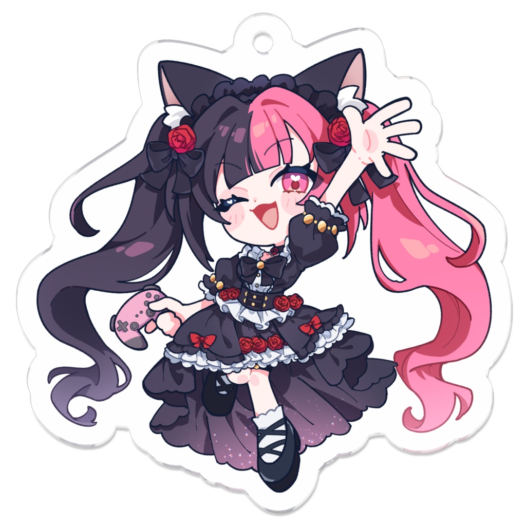 いもにゃんデフォルメアクリルキーホルダー 50mm