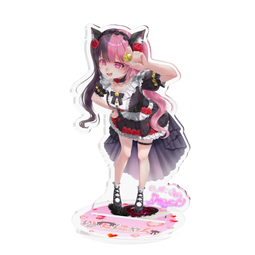 いもにゃんサイン入りアクリルスタンド100mm