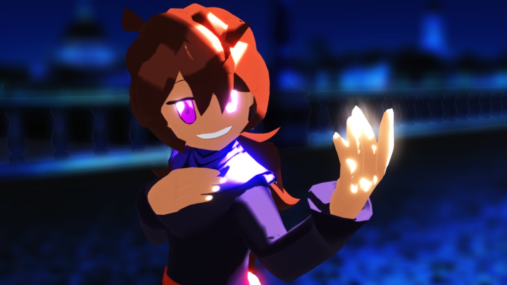 【Friday Night Funkin'MOD二次創作モデル】Spacey【Vroid/MMD】