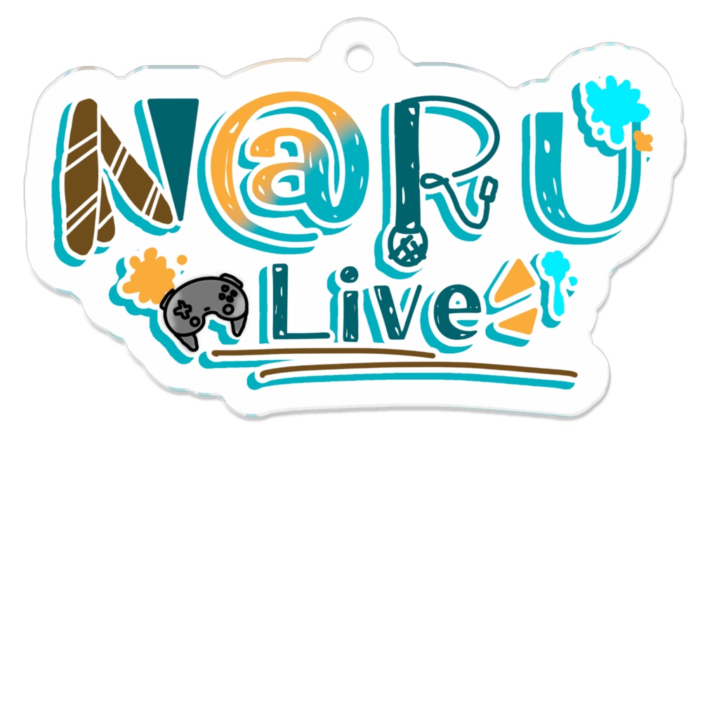 N@RU ロゴ アクキー