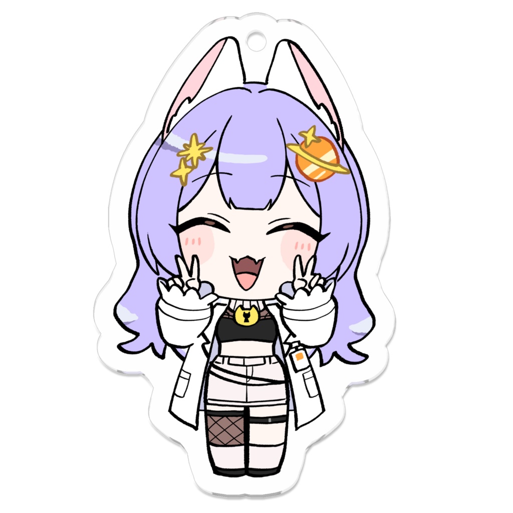 【アクリルキーホルダー】1周年記念【鍵尾ベル/セルフ受肉vtuber】