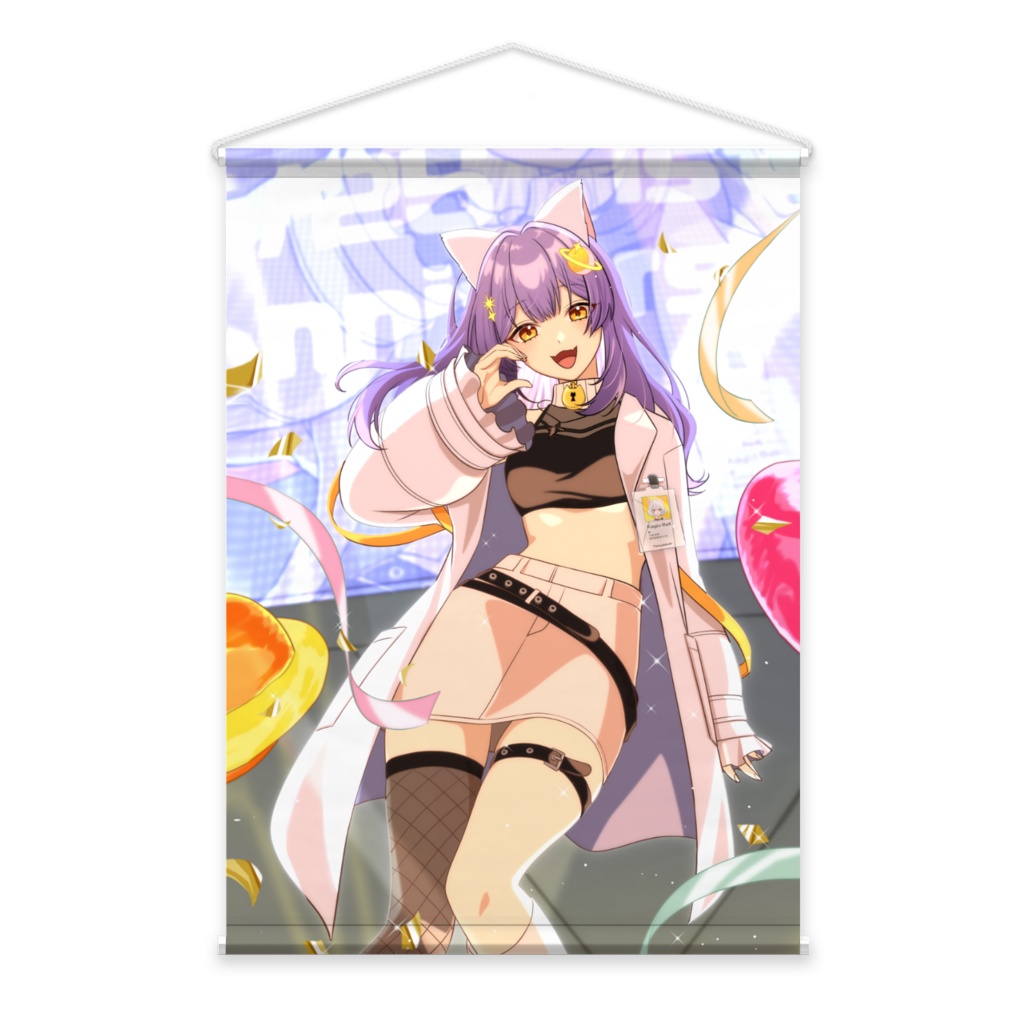 【タペストリー】1周年記念【鍵尾ベル/セルフ受肉vtuber】