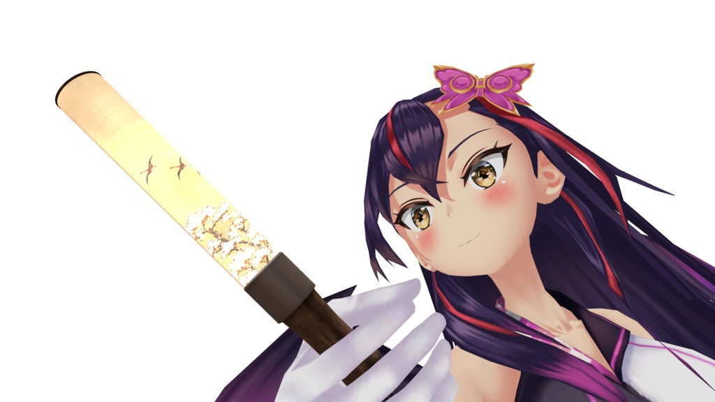 【VRChat】酒井抱一/雁に桜図(中幅) ペンライト(3Dグッズ)