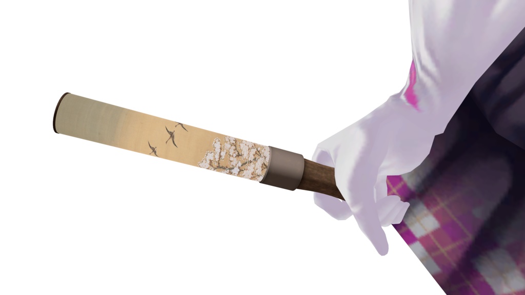 【VRChat】酒井抱一/雁に桜図(中幅) ペンライト(3Dグッズ)