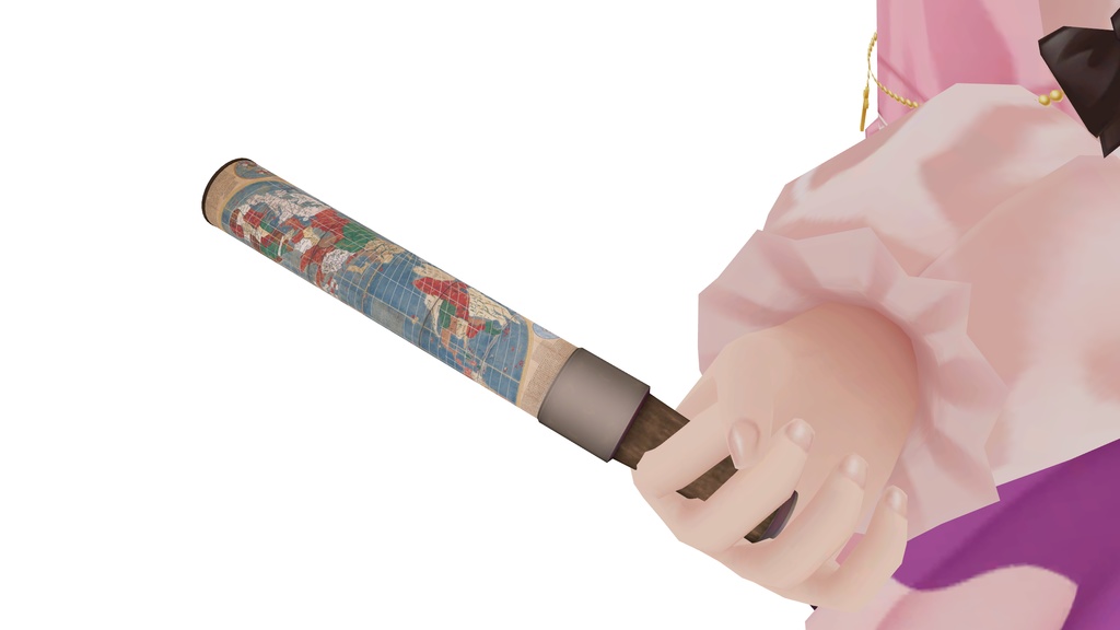 【VRChat】坤輿万国全図屏風 ペンライト(3Dグッズ)