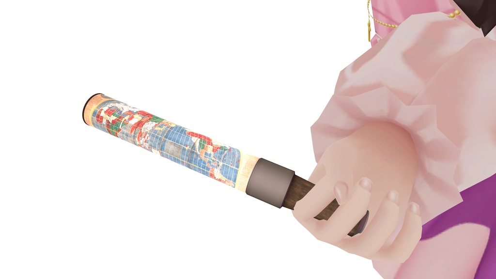 【VRChat】坤輿万国全図屏風 ペンライト(3Dグッズ)