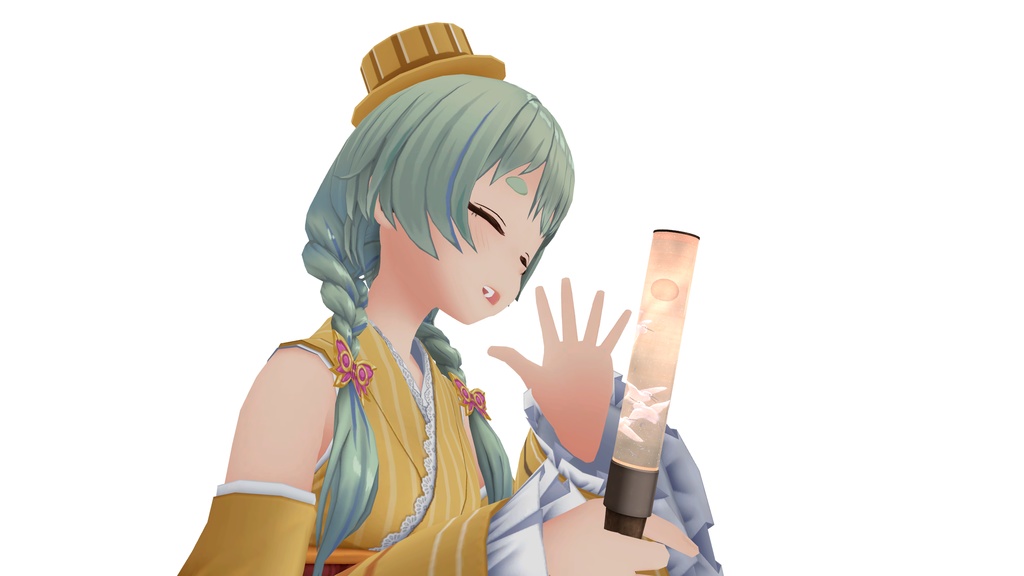 【VRChat】菱田春草/陸離 ペンライト(3Dグッズ)