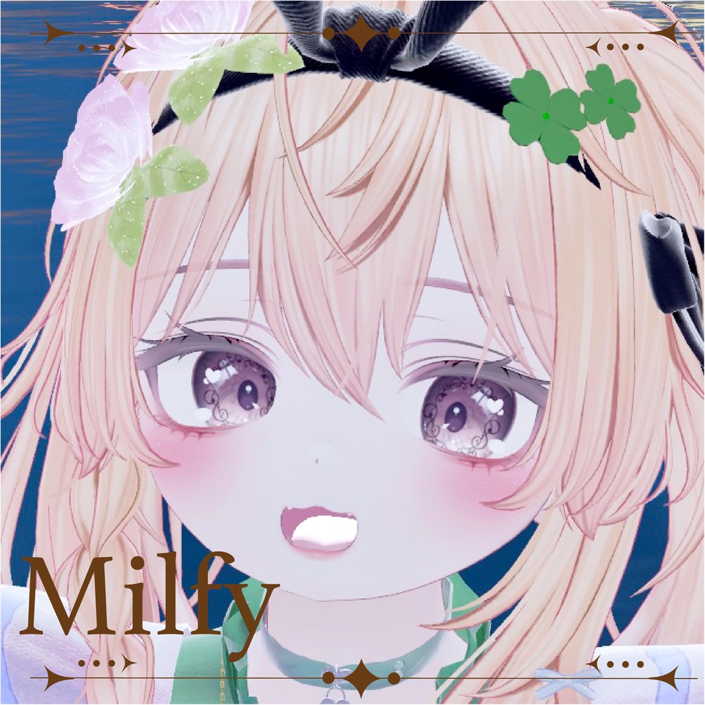 【3アバター】Frame eye 【11color】