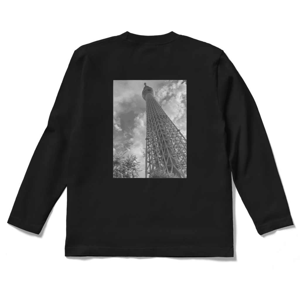 realizeロゴ入り背面プリントロンT