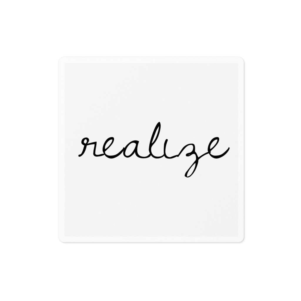 realizeロゴステッカー