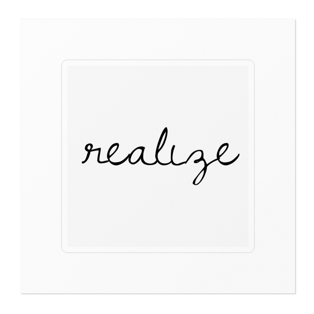 realizeロゴステッカー