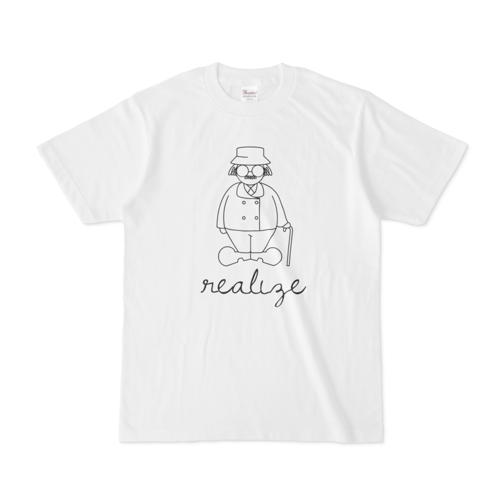 realize_SATORUさんロゴ入りTシャツ_白