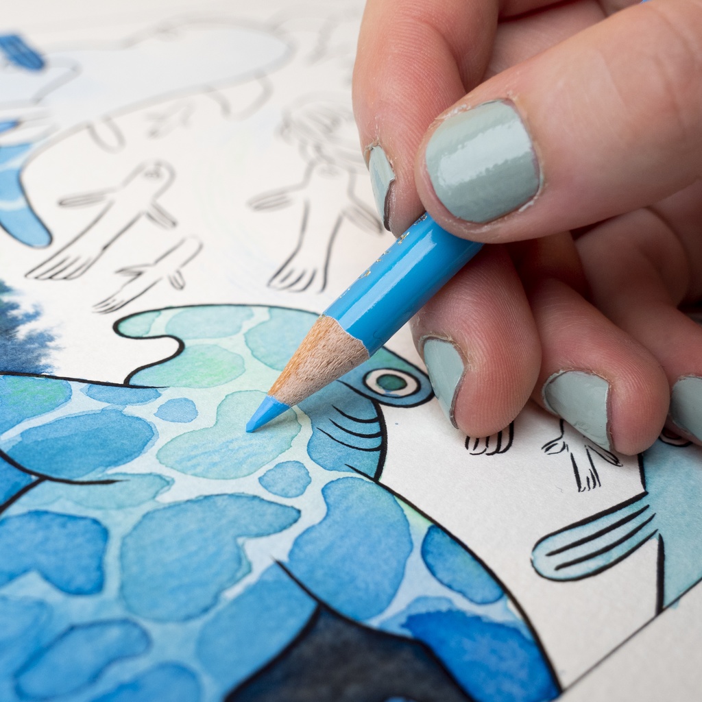 「Luminous」水彩塗り絵本