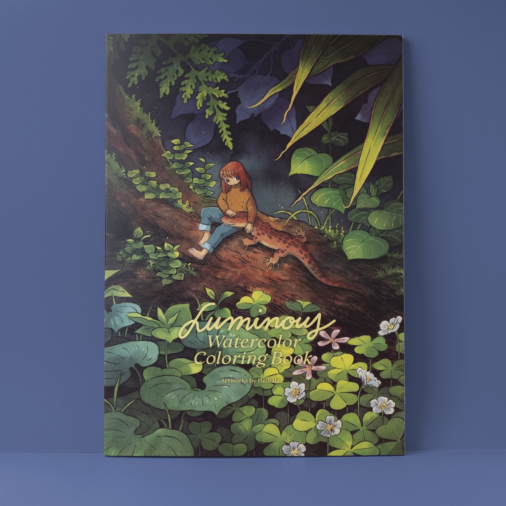 「Luminous」水彩塗り絵本 SALE