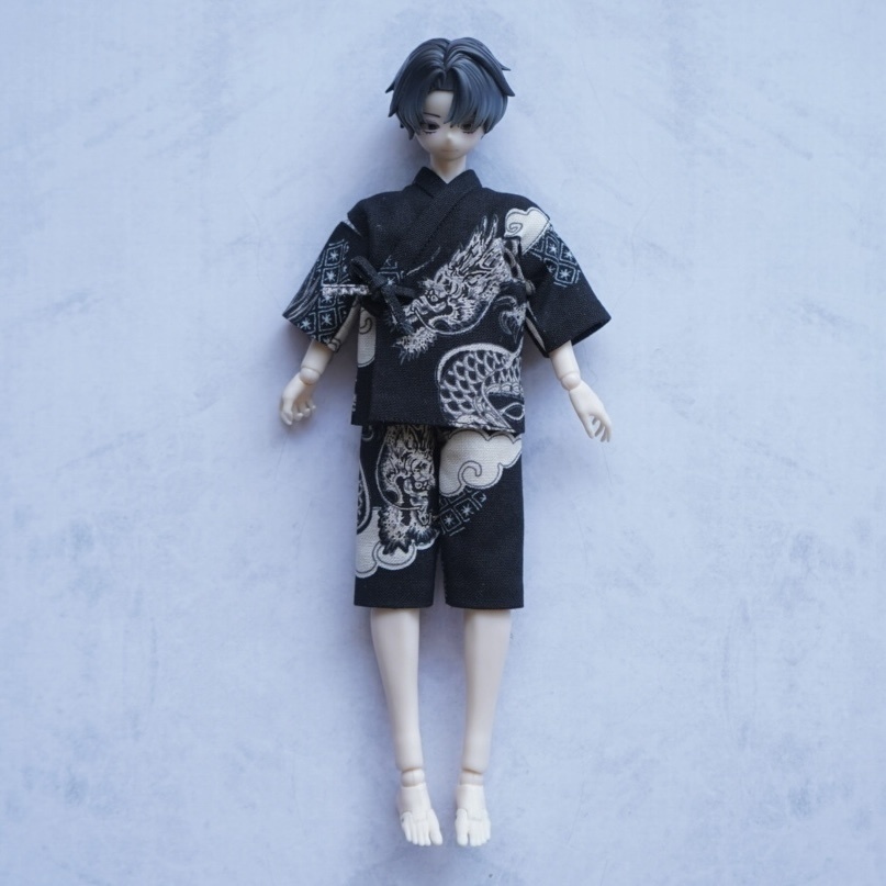 【シチリアの追憶】甚平【龍柄】