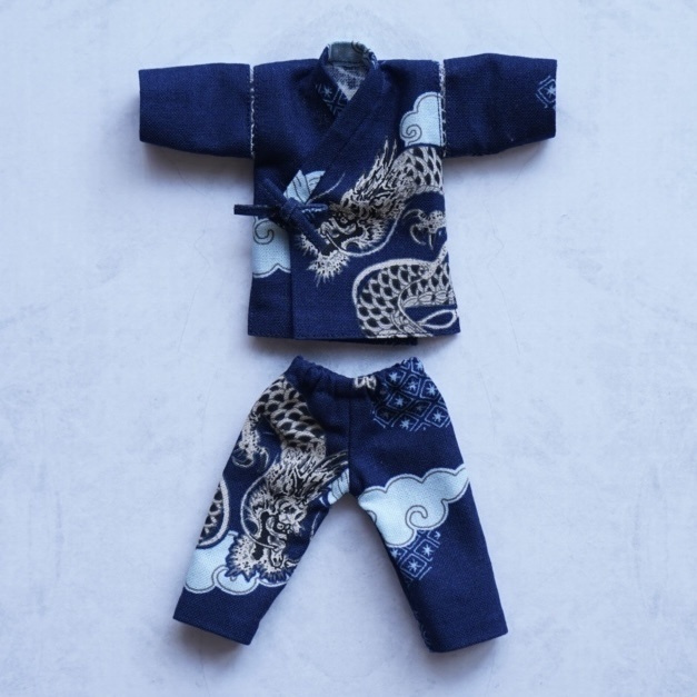 【シチリアの追憶】甚平【龍柄】