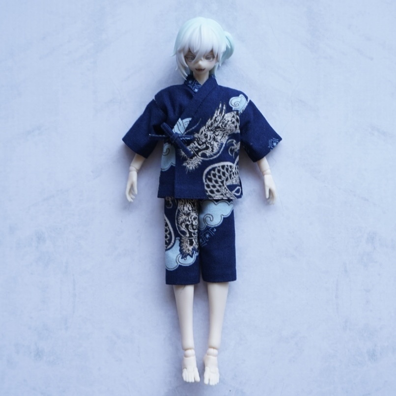 【シチリアの追憶】甚平【龍柄】