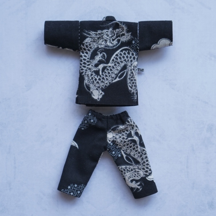 【シチリアの追憶】甚平【龍柄】