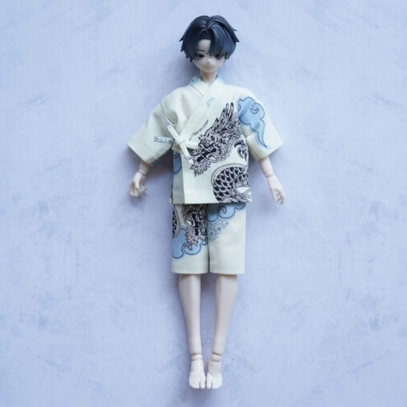 【シチリアの追憶】甚平【龍柄】