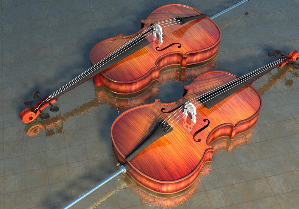 3DCG cello