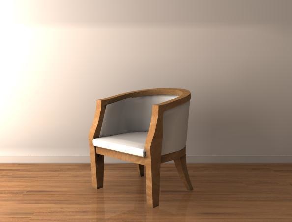 3DCG イス chair1