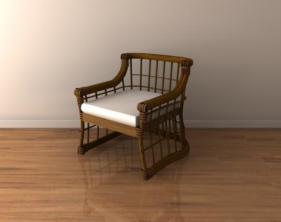 3DCG イス chair3