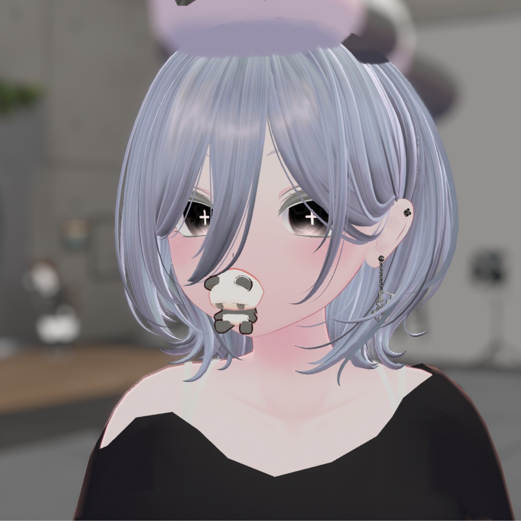 口にくわえる!つままれパンダ