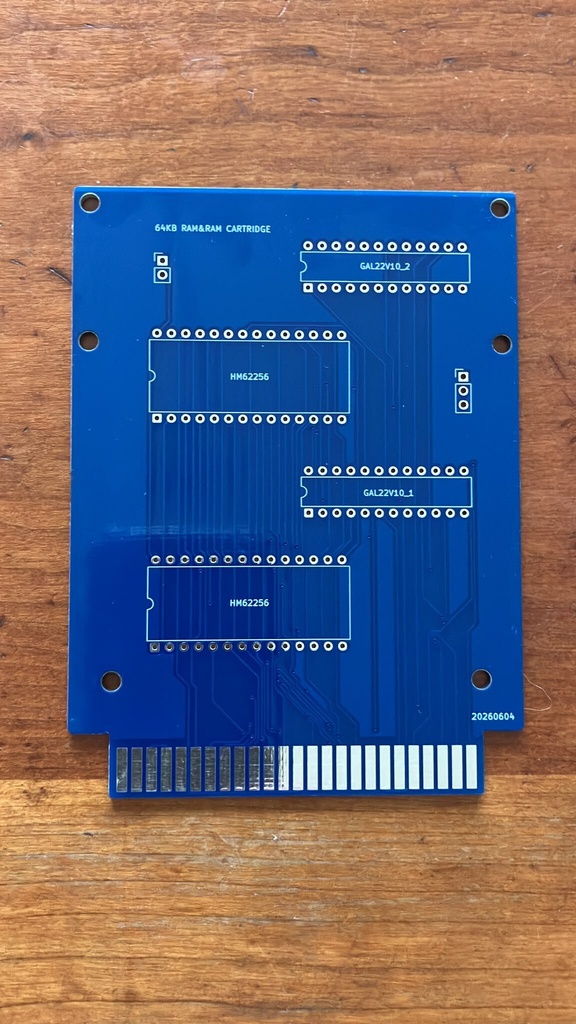 64KB RAM&RAMカートリッジ基板