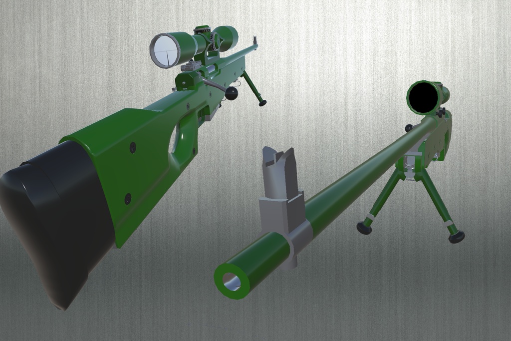 【VRChat向け】【3Dモデル】L96A1