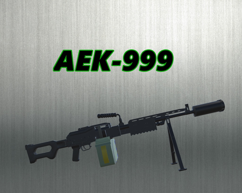 VRChat向け】【3Dモデル】AEK-999 - るみなの衣装箱/るみなの武器庫