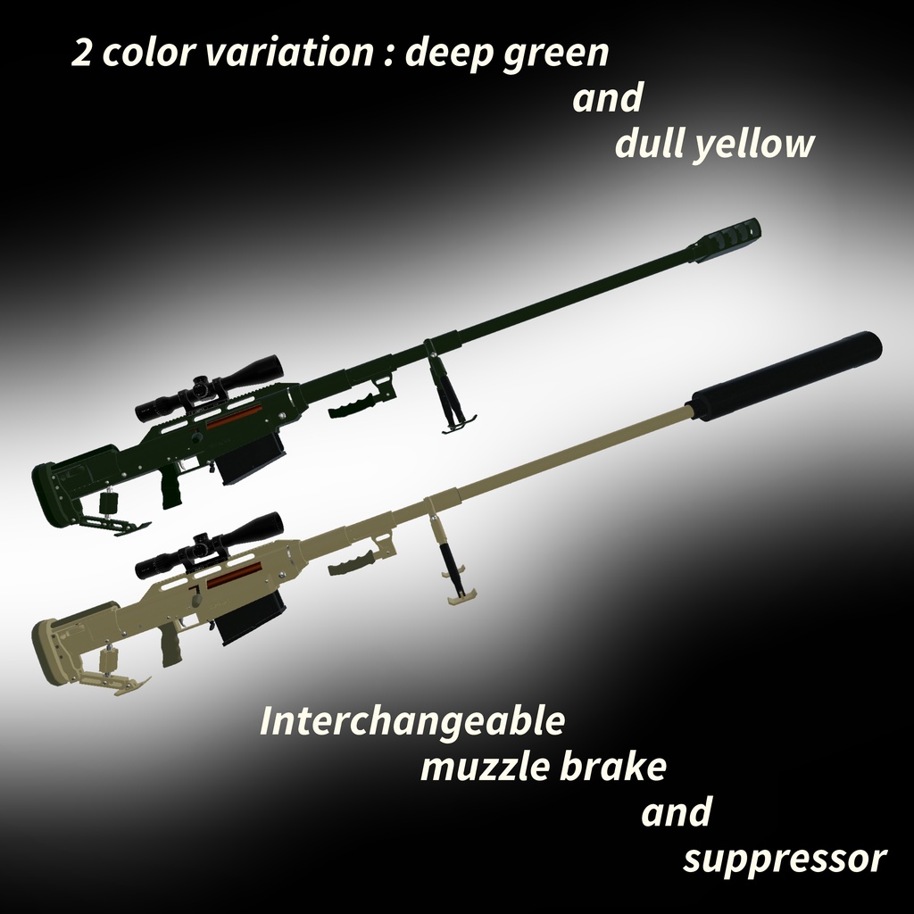 【VRChat向け】【3Dモデル】Snipex Alligator