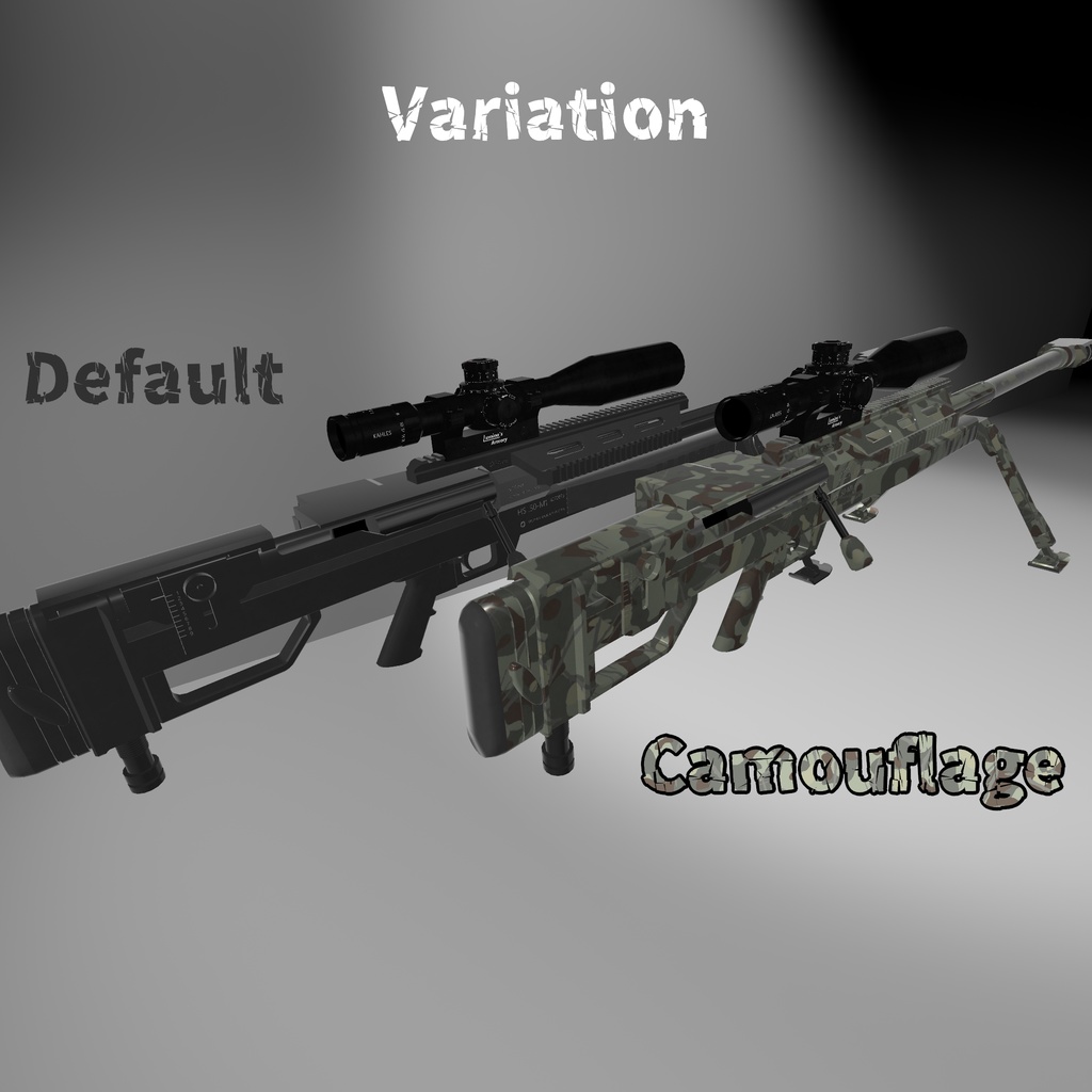【VRChat向け】【3Dモデル】STEYR HS .50-M1