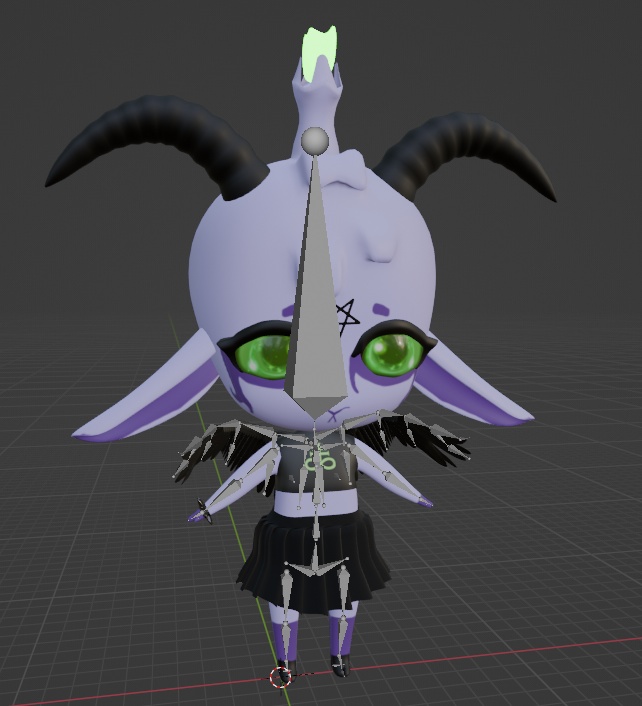 Baby Baphomet Rigged Model - sick0 - 2/3
