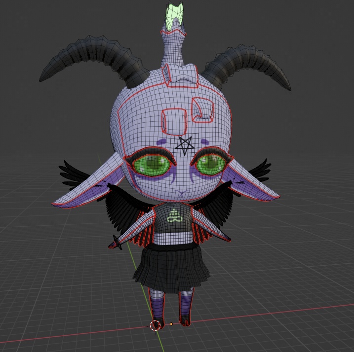 Baby Baphomet Rigged Model - sick0 - 3/3