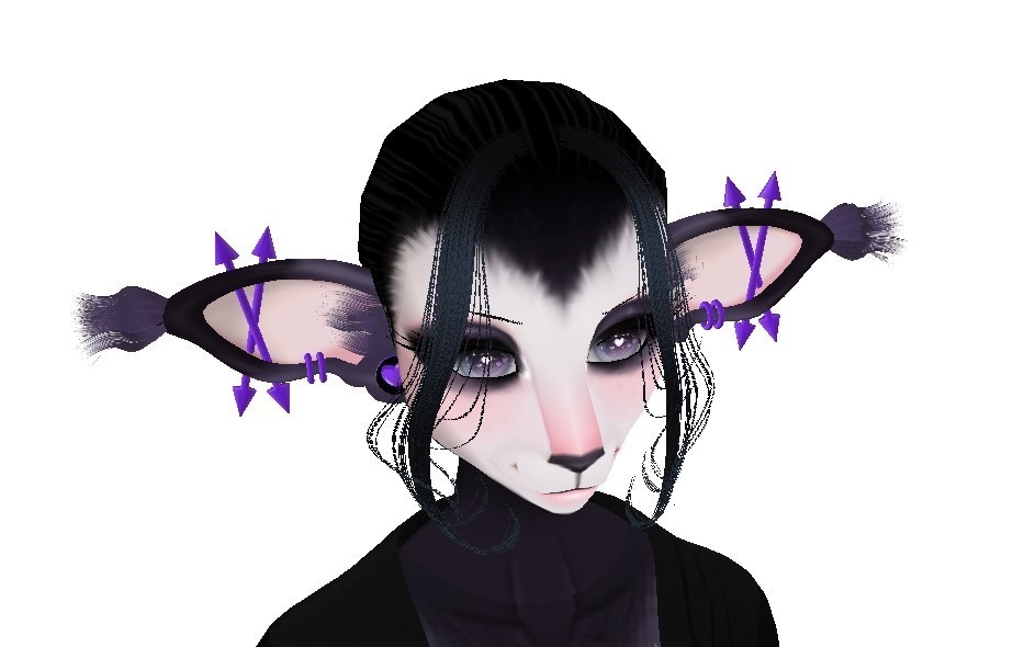 Animated Tuft Ears; IMVU|SecondLife|Vroid
