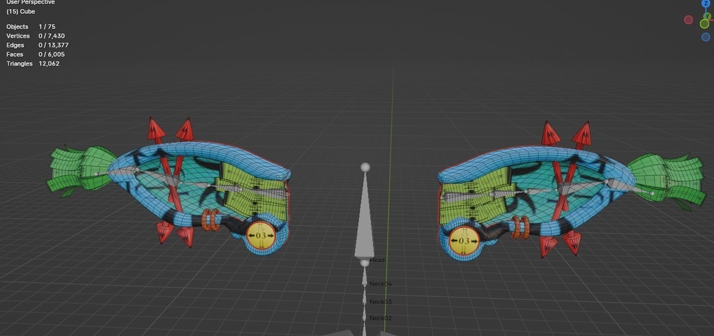 Animated Tuft Ears; IMVU|SecondLife|Vroid