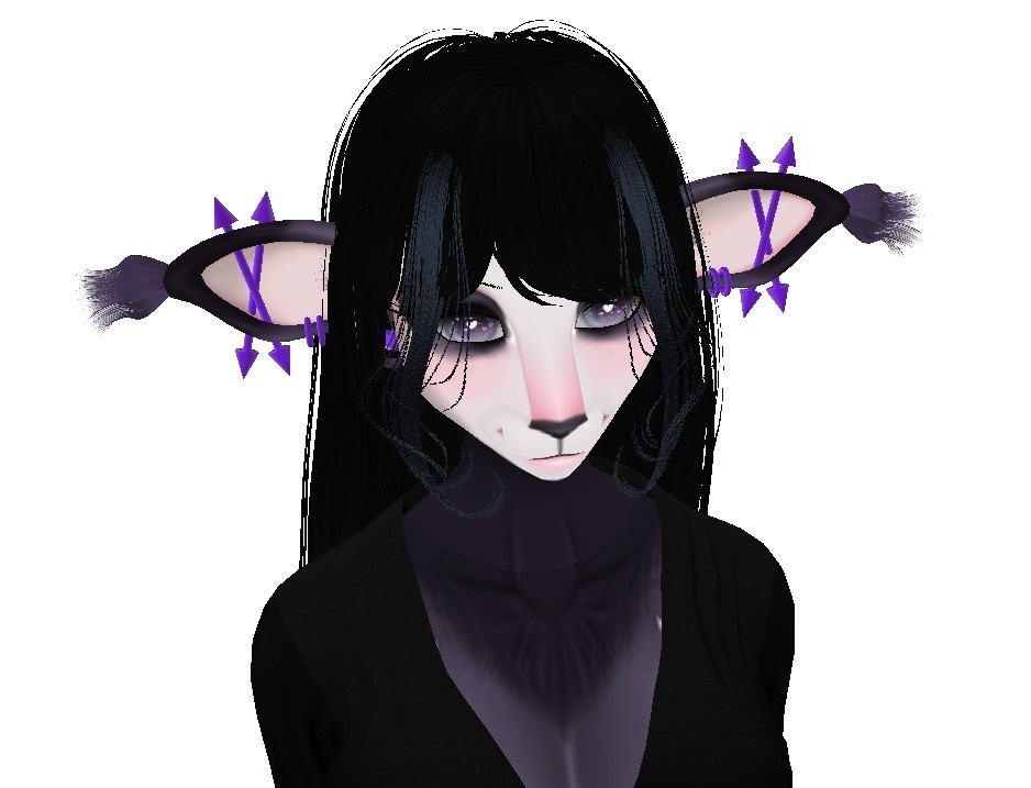 Animated Tuft Ears; IMVU|SecondLife|Vroid