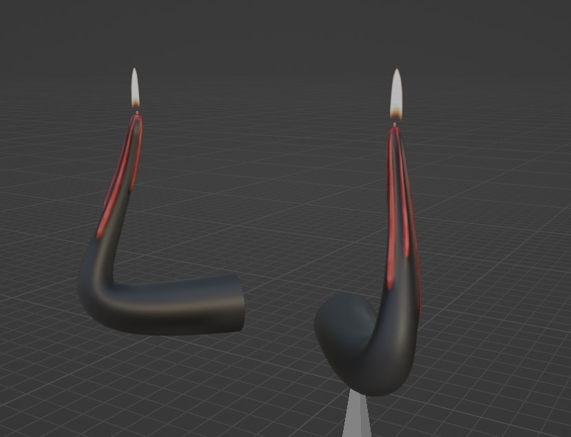 Candle Horns for IMVU | SecondlLife | Vroid